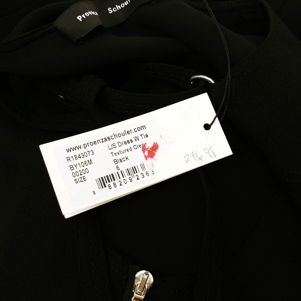 SOLD!!Proenza Schouler l/s dress with tie nexkline - Picture 4 of 8